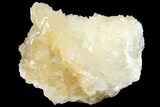 Fluorescent Calcite Crystal Cluster on Barite - Morocco #141028-2